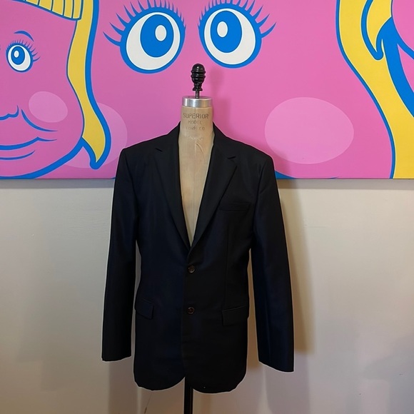 Marc Jacobs Mens Black Wool Mohair Blazer - Picture 1 of 14
